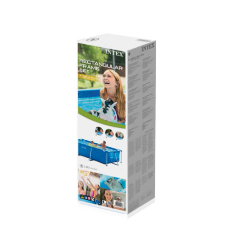 Intex Rectangular Swimming Pool Framed | Kids Family Summer Outdoor Fun 1