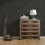 Havana Black Distressed Industrial Metallic Wallpaper Paste Wall 2