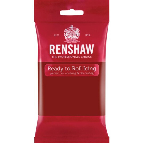 Renshaw | Ready to Roll Fondant Icing | Ruby Red - 250g