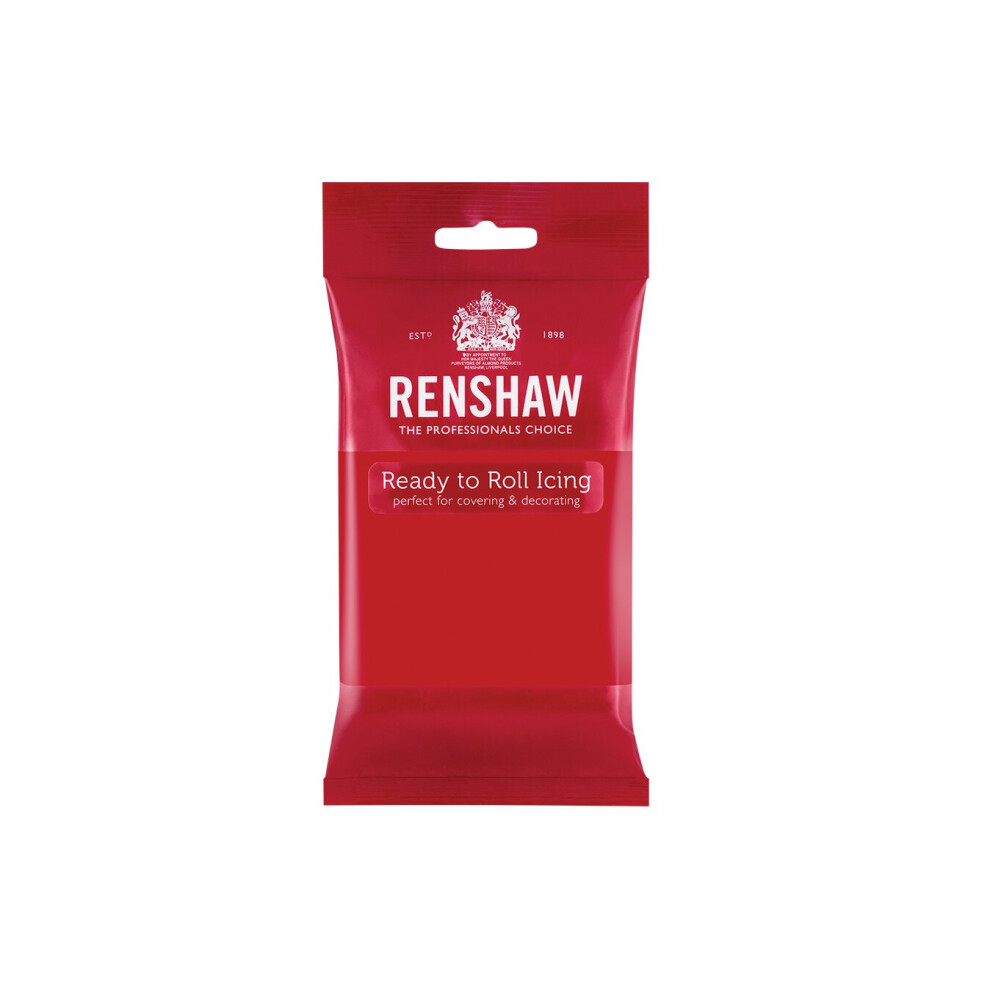 Renshaw | Ready To Roll Fondant Icing | Poppy - 250G Red