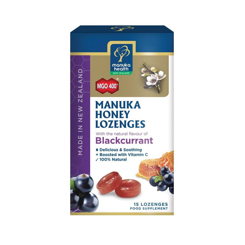 Manuka Health Mgo 400+ Manuka Honey Drops With Blackcurrant 65G - Image 3