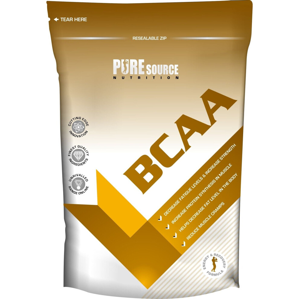 Pure Source Nutrition (500G) Bcaa Powder Branch Chain Amino Acids Recovery Psn