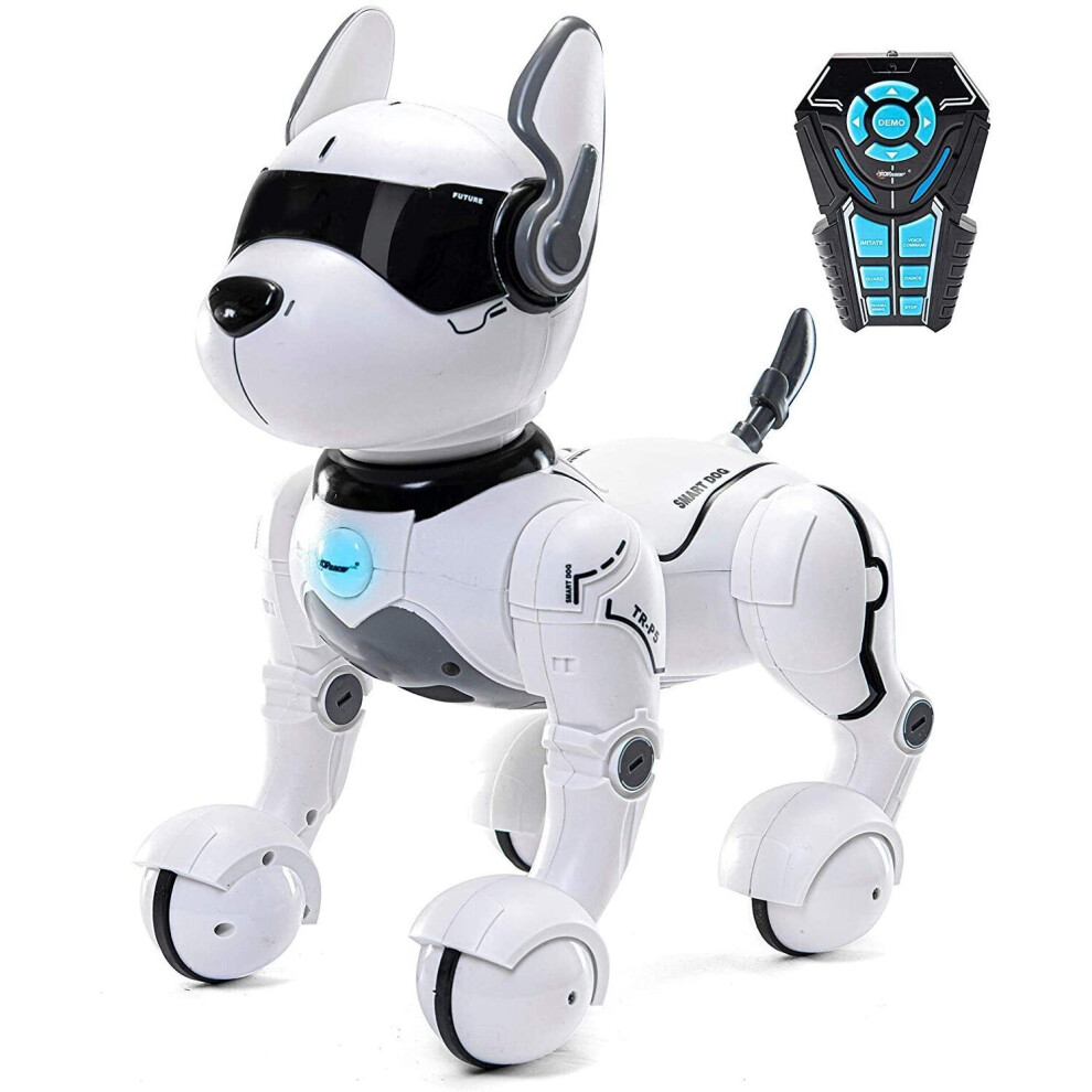 Top Race Remote Control Robot Dog Toy for Kids, Interactive & Smart Dancing to Beat Puppy Robot, Act Like Real Dogs, Gift Toy For Girls & Boys Age 3+