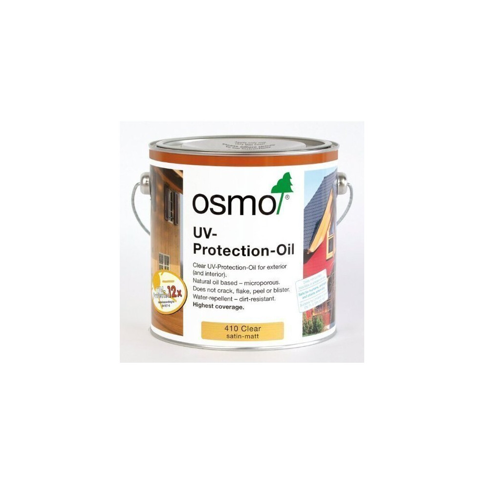 Osmo 410 Uv Protection Oil (Exterior) 750Ml Tin