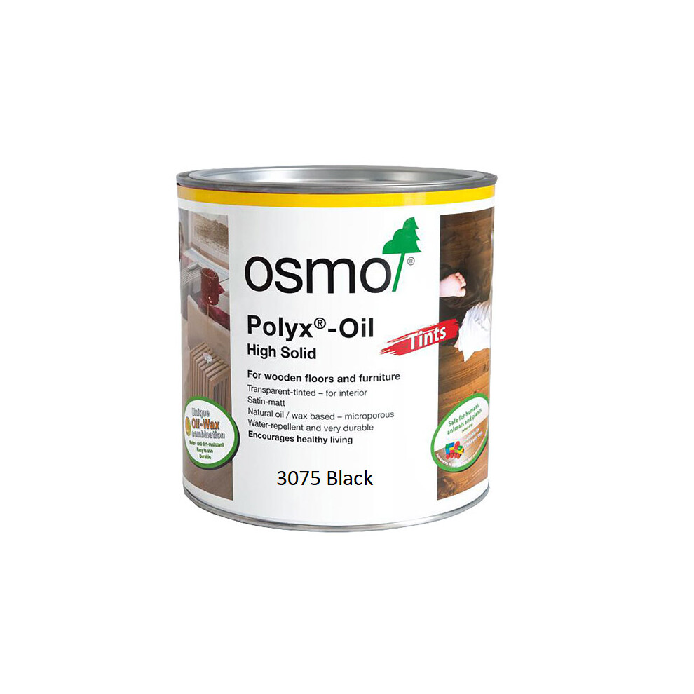 Osmo  3075D Polyx Hard wax Oil Tints - Black  2.5L