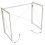Direct Online Houseware Folding Multifuction Desk Portable Compact Computer Table White 4