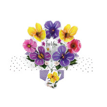 For You Flowers Pop-Up Greeting Card Original Second Nature 3D Pop Up Cards