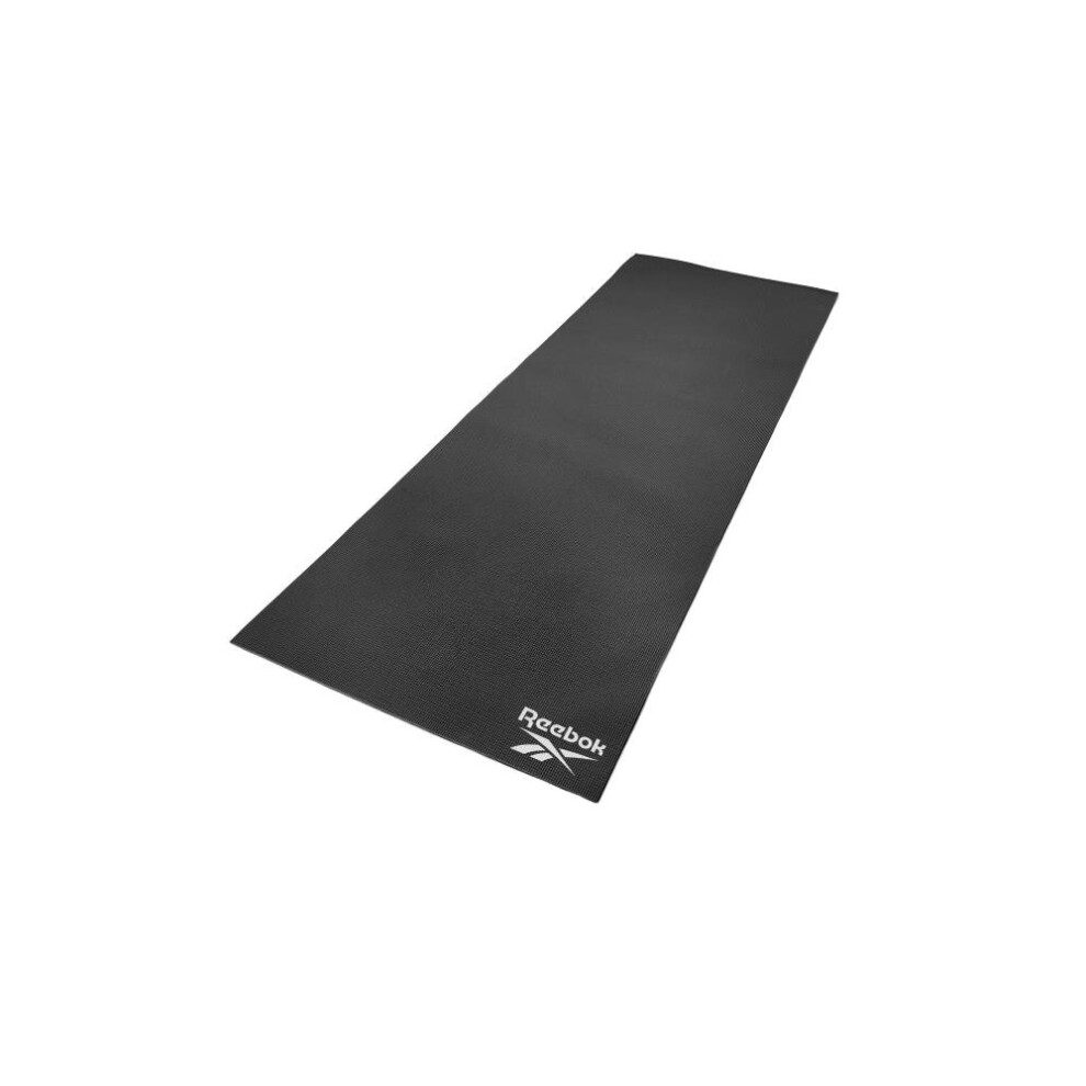 (Black) Reebok 4mm Yoga Mat Non-Slip Exercise Gym Training Fitness Workout