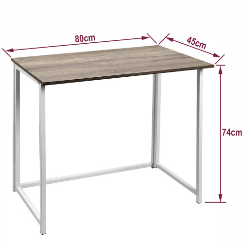 Direct Online Houseware Folding Multifuction Desk Portable Compact Computer Table White 2