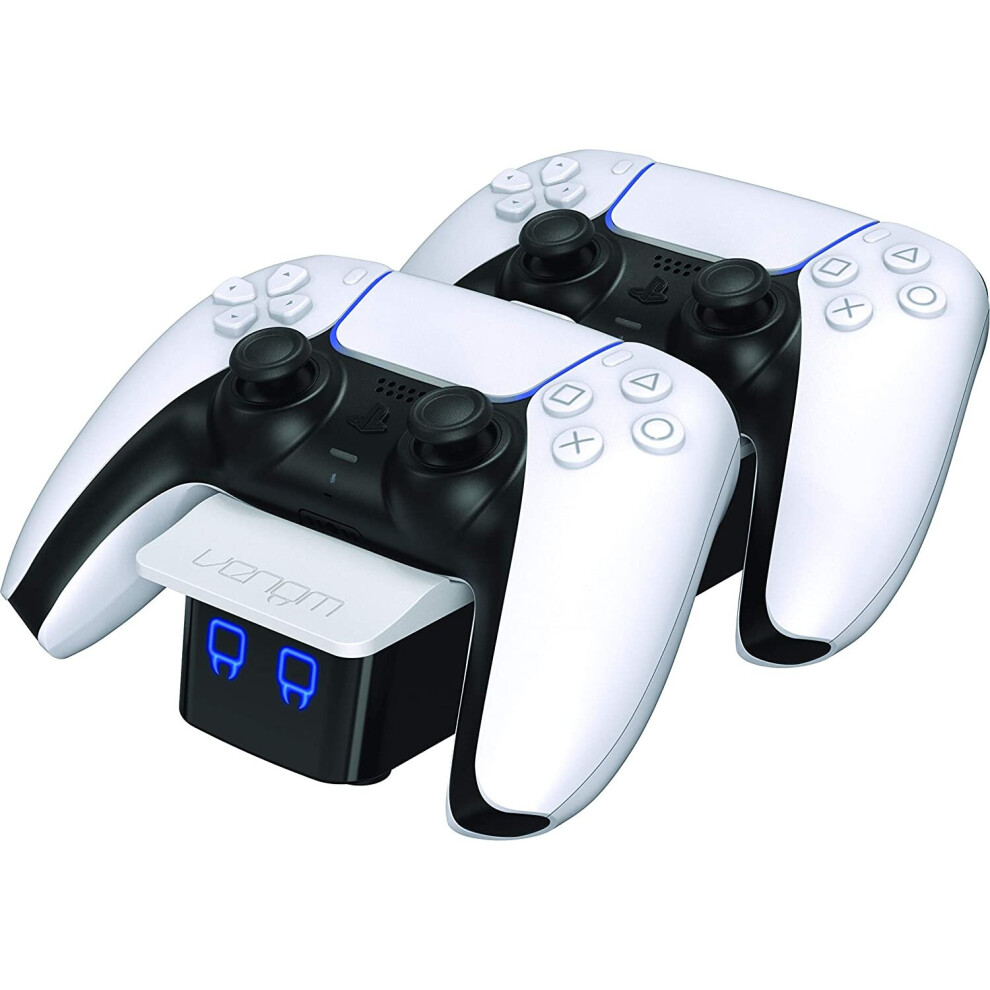 Venom Ps5 Controller Charger Twin Docking Station - (Ps5) White