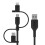 Belkin Belkin BOOST CHARGE USB cable 1 m USB A USB C/Micro-USB B/Lightning Black 1