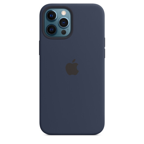 Apple Apple Silicone Case with MagSafe for iPhone 12 Pro Max - Deep Navy - MHLD3ZE/A