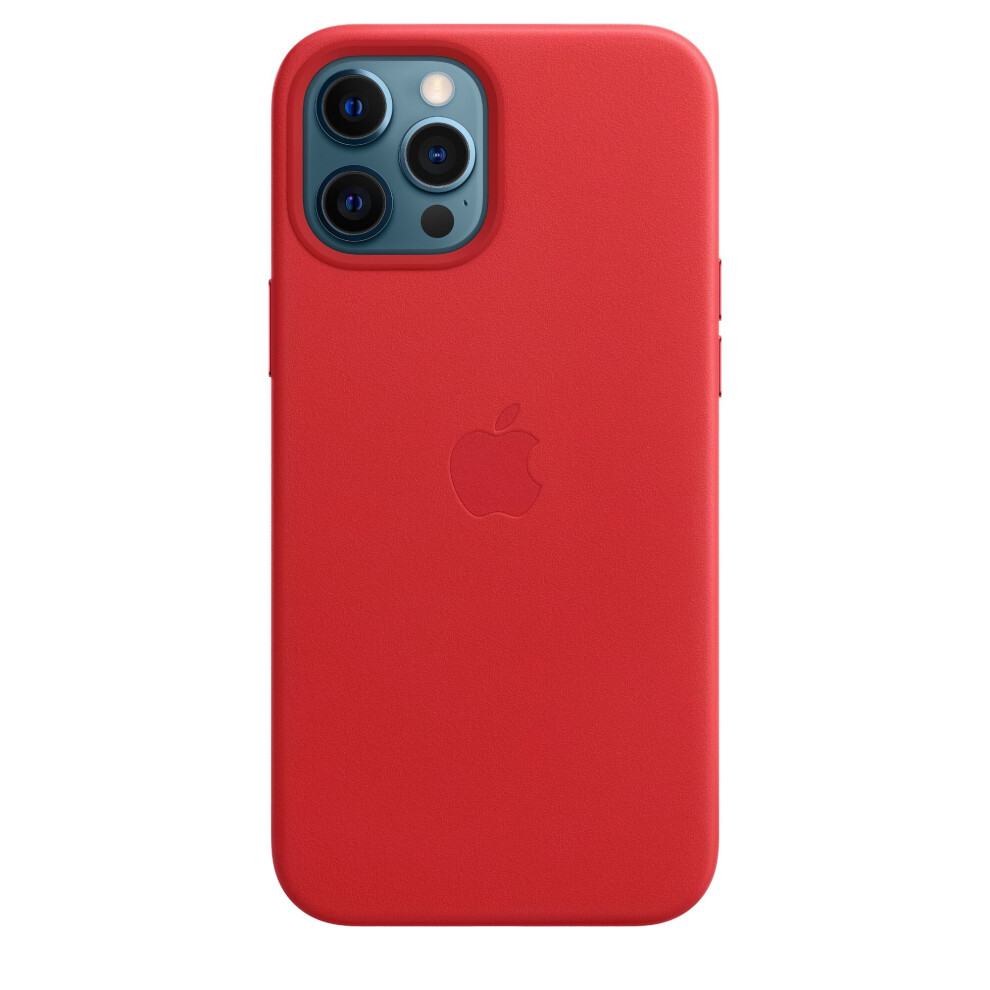 Apple iPhone 12 Pro Max Leather Case with MagSafe - RED