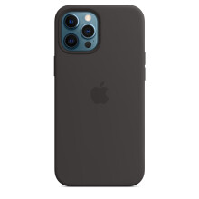 Apple Silicone Case with MagSafe for iPhone 12 Pro Max - Black - MHLG3ZE/A