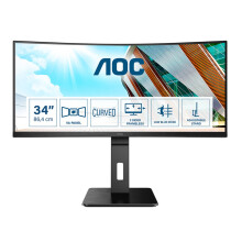 AOC Pro-line CU34P2A LED display 86.4 cm (34") 3440 x 1440 pixels Quad HD Black