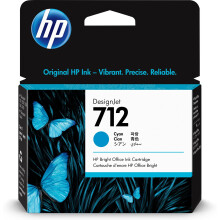 Cartouche d'encre - HP - 712 - 29ML - Cyan - Compatible avec DesignJet T650/T630/T250/T230