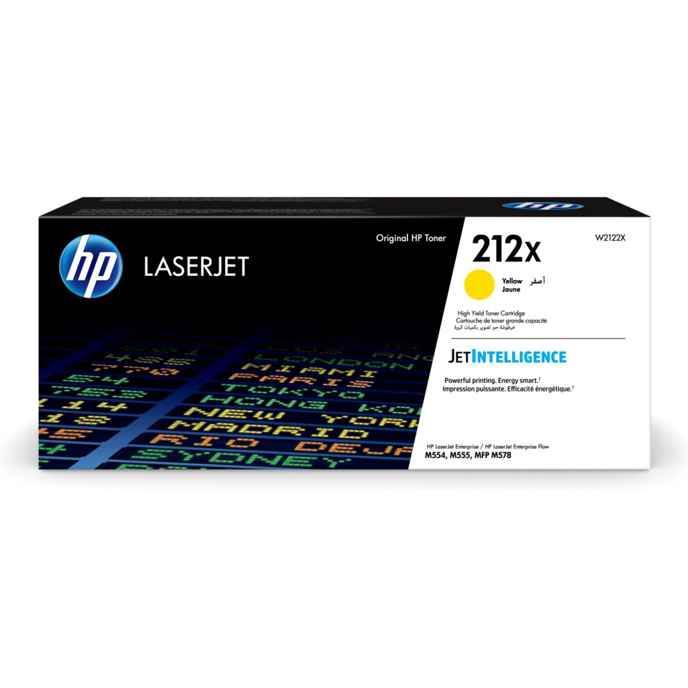 Hp W2122x (212X) Toner 10K Pages Yellow 194441428919