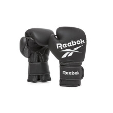 (White/Black, 12oz) Reebok Boxing Gloves Sparring Bag Adult Kids MMA Training