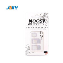 (white) JAVY Micro Nano SIM Card Adapter Connector Kit For iPhone 6 7 plus 5S Huawei P8 lite P9 Xiaomi Note 4 Pro 3S Mi5 sims holder