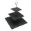 Slate 3 Tier Wedding Cake Stand Square Tiered Serving Display Stand 2