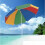 Multi Colour Garden Beach Parasol 190 cm UPF40 5.3ft/1.6m diameter 4