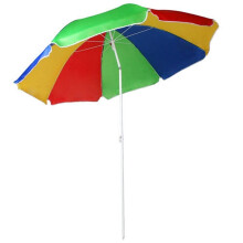 Multi Colour Garden Beach Parasol 190 cm UPF40 5.3ft/1.6m diameter
