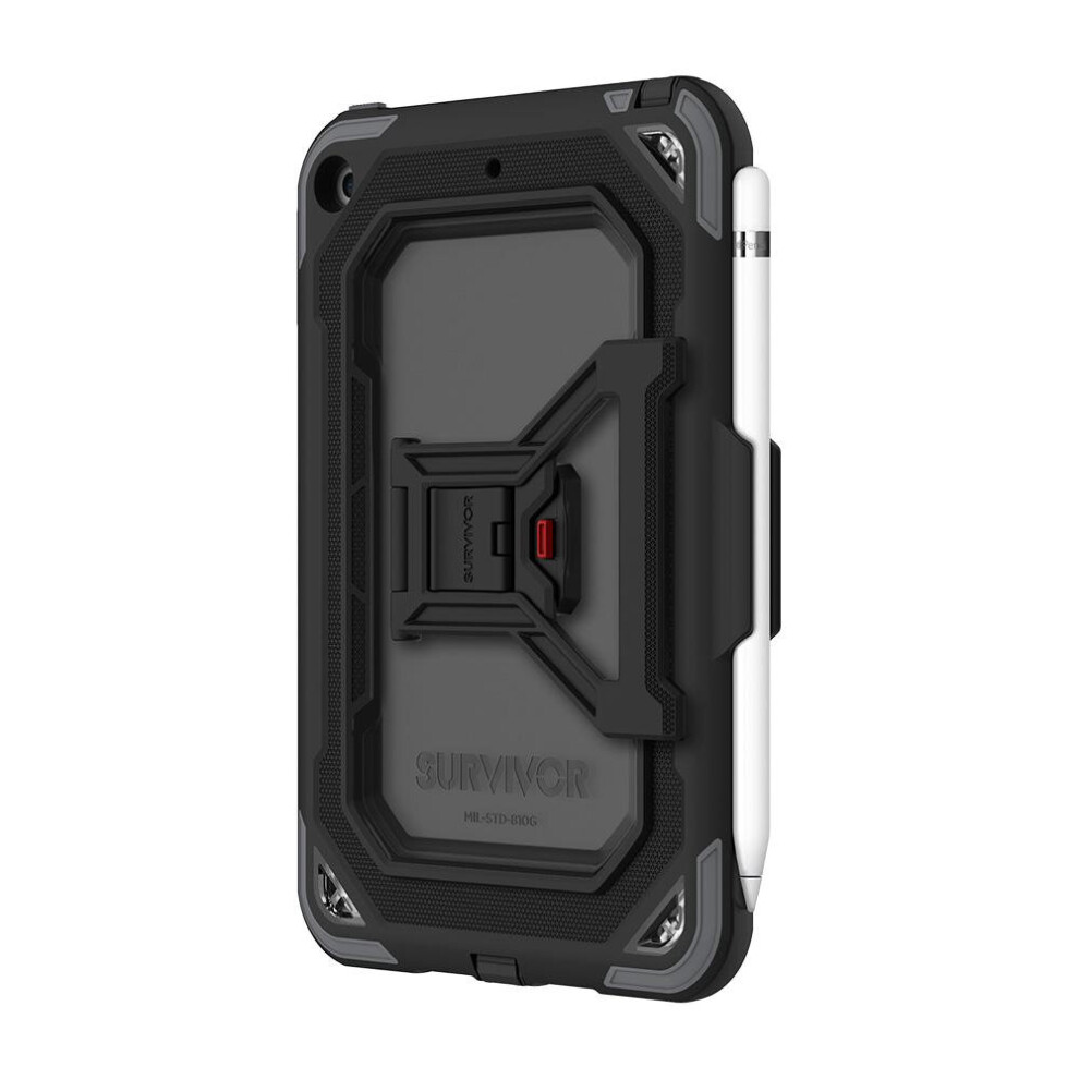 Griffin Survivor All Terrain Case for Apple iPad Mini 2019 - Black/Grey - GIPD-022-BKG