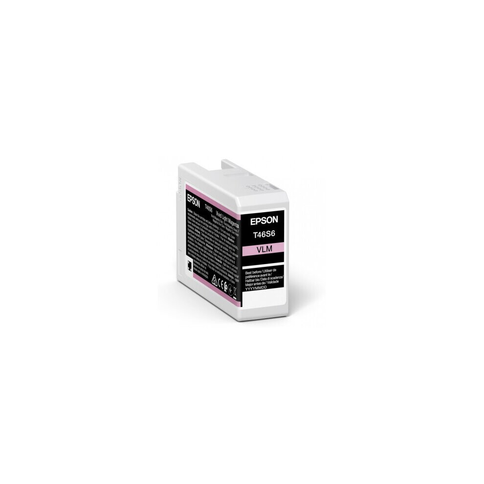 Epson C13t46s600 (T46s6) Ink Cartridge Bright Magenta, 25Ml Pink 8715946680873
