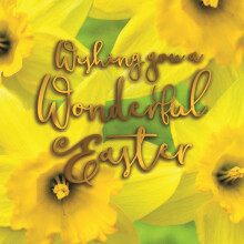 Wishing You A Wonderful Easter Photographic Easter Greeting Card Second Nature