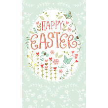 Happy Easter Decorated Egg Money Wallet Easter Greeting Card Second Nature