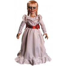 Annabelle The Conjuring Prop Replica Doll (One Size) - Screen-Accurate Plush with Rooted Hair - Code 229870cm - Plush Soft Toy