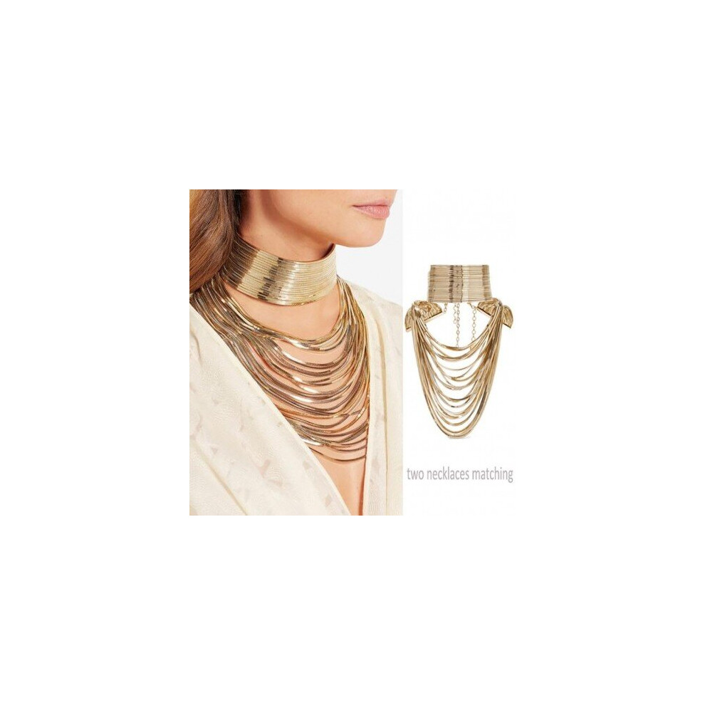 Photos - Pendant / Choker Necklace  Tassel Necklace & PendantChoker Maxi Statement Necklace(black)