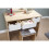 Elizabeth Modern Dressing Table Set with Mirror and Padded Stool 4