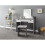 Elizabeth Modern Dressing Table Set with Mirror and Padded Stool 10