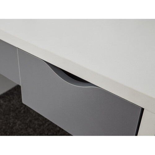 Elizabeth Modern Dressing Table Set with Mirror and Padded Stool 2