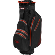 Longridge Aqua 2 Waterproof Golf Cart Bag with 14-Way Divider Black/Red