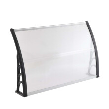 (Black) Door Canopy Awning Shelter Canopy Outdoor Porch Shade