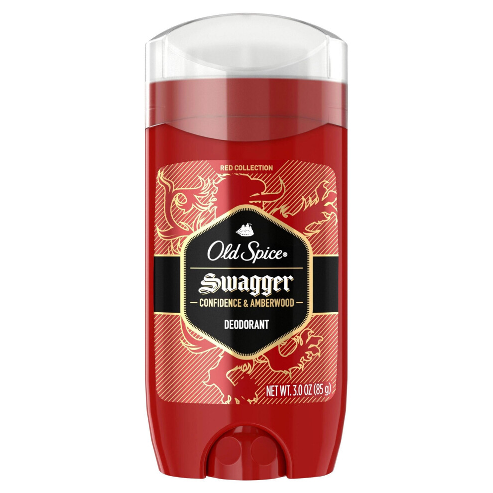 Old Spice Swagger Deodorant, Confidence & Amberwood, 3 oz (85 g) - Aluminum-Free