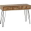 Seconique Ottawa 3Drawer Console Table With Metal Handles Medium Oak Effect/Black 2