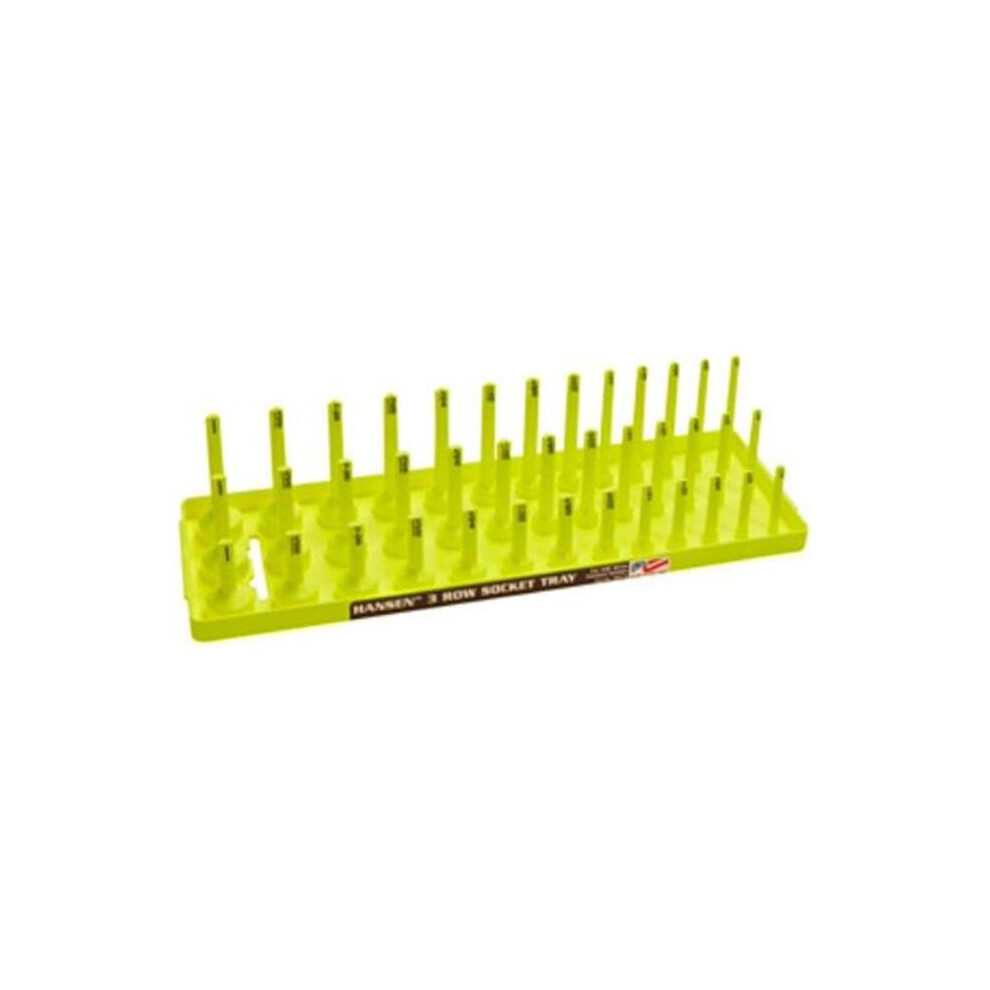 0.37 In. Drive 3 Row Sae Socket Holder, Hv Yellow 780997515861