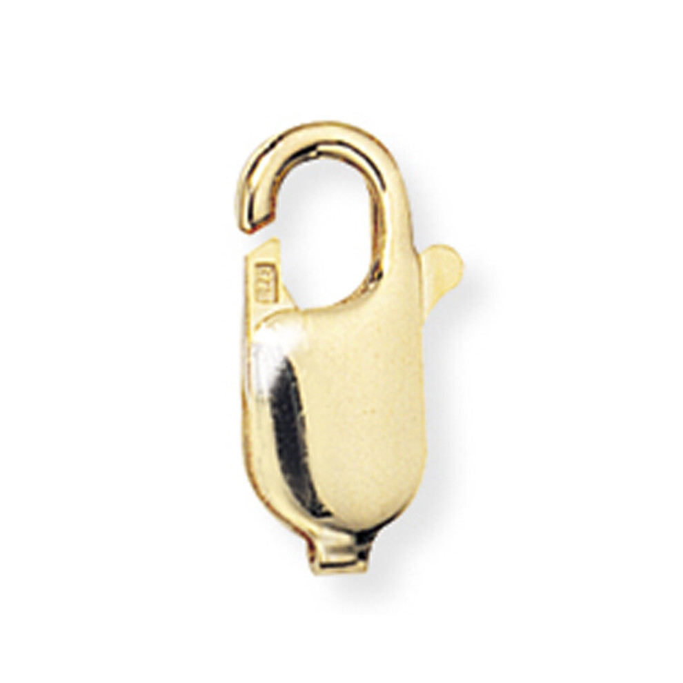 Jewelco London 9ct Yellow Gold Lobster Claw Clasps - 13mm - Pack of 5 pieces