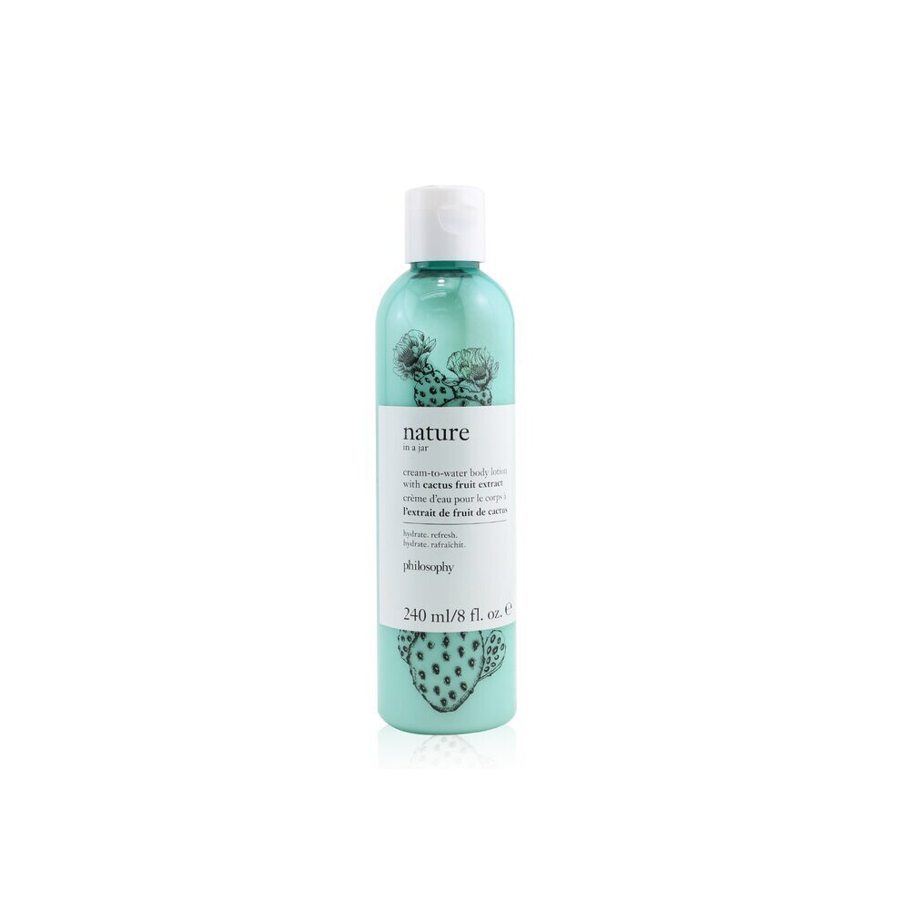 Nature In A Jar Cream-to-water Body Lotion With Cactus Fruit Extract - 240ml/8oz