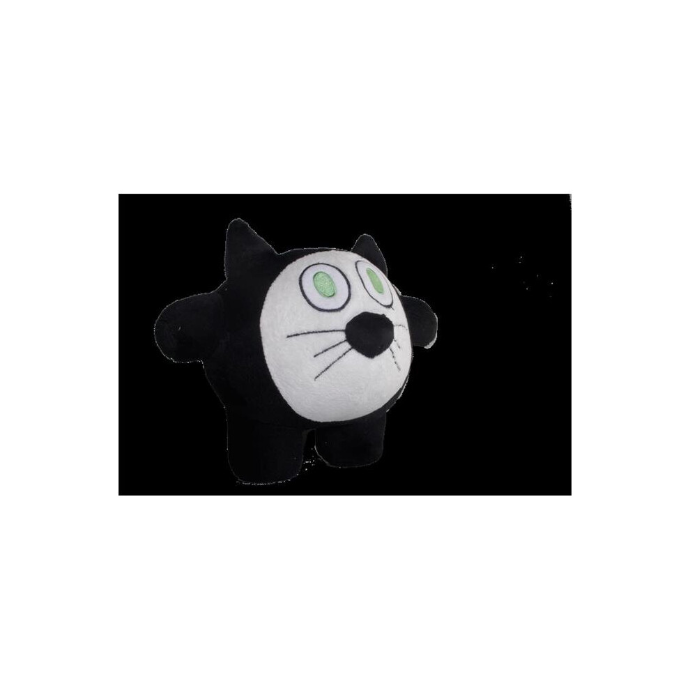 Photos - Other Toys 7 in. CURIOUS CAT - BLACK and WHITE White,Black FA1553281