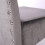 Living And Home Set of 2 Velvet Studded High Back Dining Chairs, Grey 4