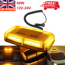 12/24V6COB LED EMERGENCY BAR RECOVERY WARNING STROBE LIGHT AMBER 60W
