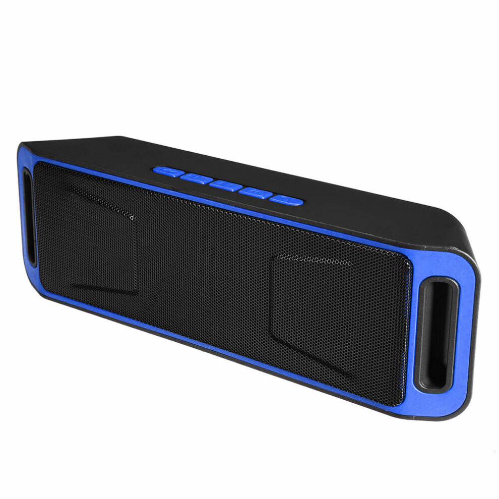 (Blue) Wireless Bluetooth Speaker Super Bass Portable Rechargeable Stereo Loudspeaker-image-OPC-P6HFK7M-NEW