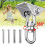 360 Hammock Chair Hanging Ceiling Mount Spring Snap Swivel Hooks Hardware Kit 4