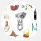 360 Hammock Chair Hanging Ceiling Mount Spring Snap Swivel Hooks Hardware Kit 7