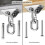 360 Hammock Chair Hanging Ceiling Mount Spring Snap Swivel Hooks Hardware Kit 5