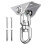 360 Hammock Chair Hanging Ceiling Mount Spring Snap Swivel Hooks Hardware Kit 2